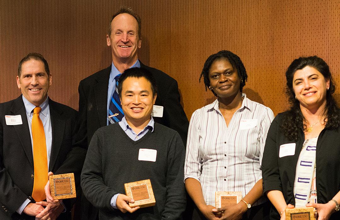 Group photo of award winning faculty
