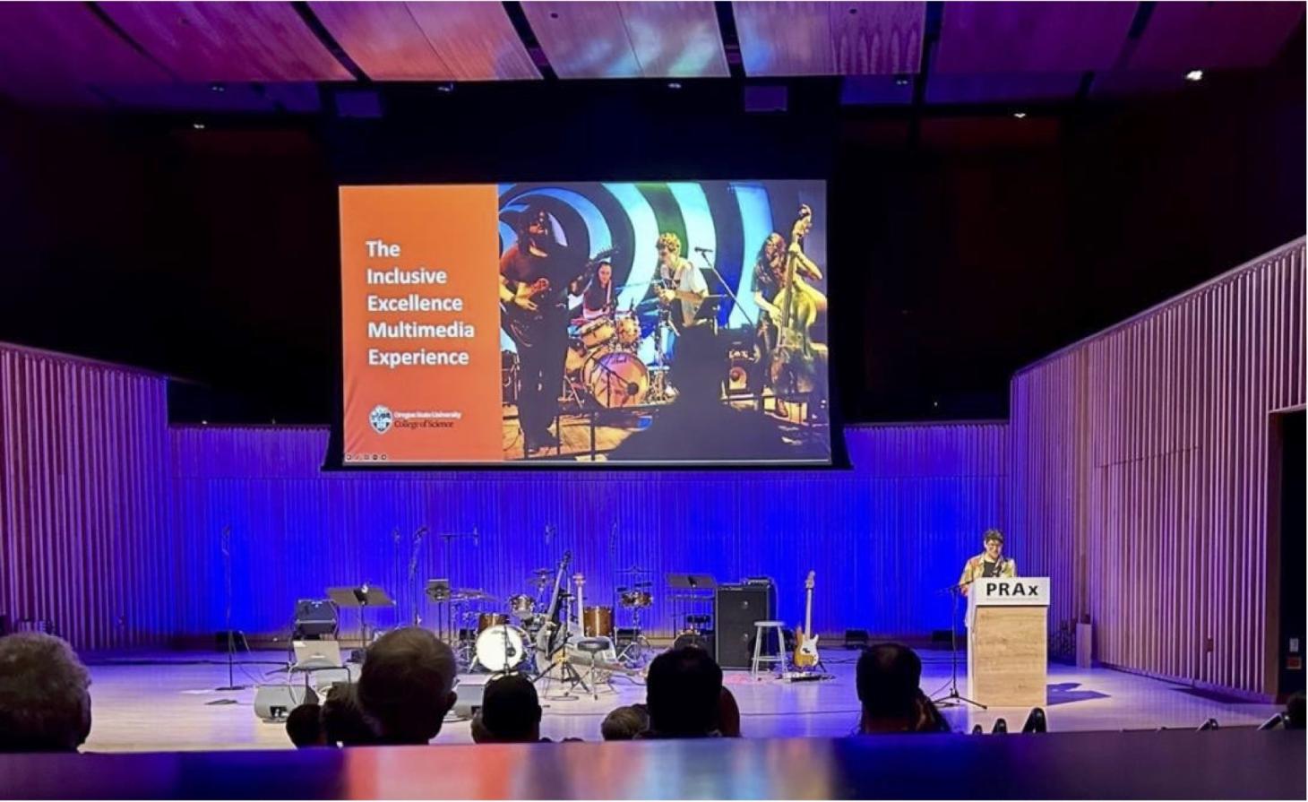 Prax concert hall set up for an event