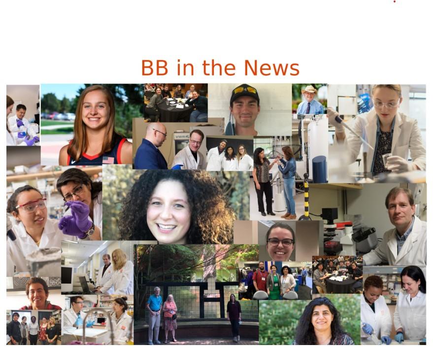 Pictures of students and faculty.