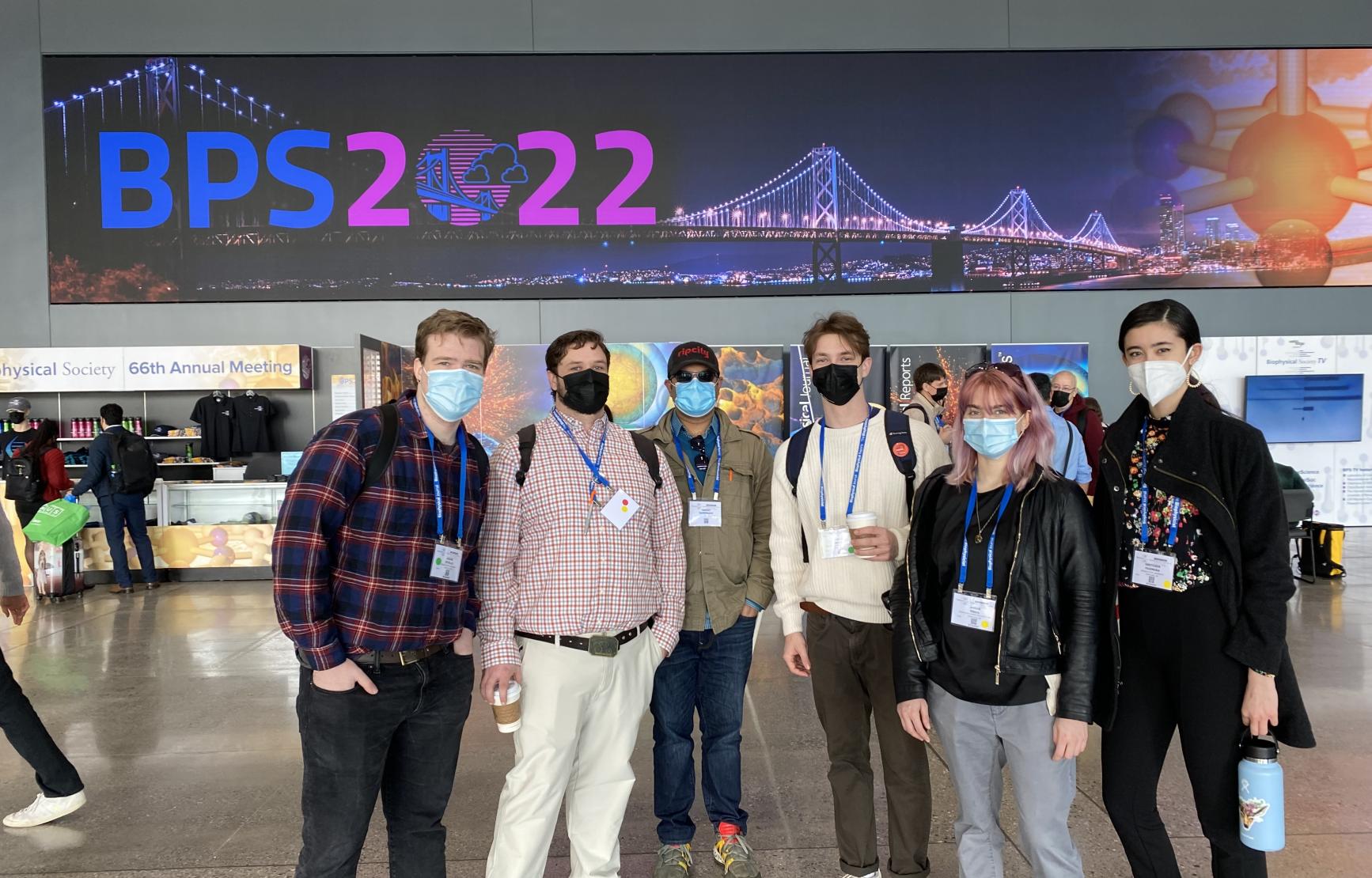 undergraduate and graduate students at the Biophysical Society meeting 2022